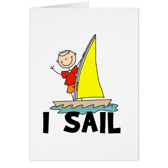 Stick Figure I Sail T-shirts and gifts (Front)