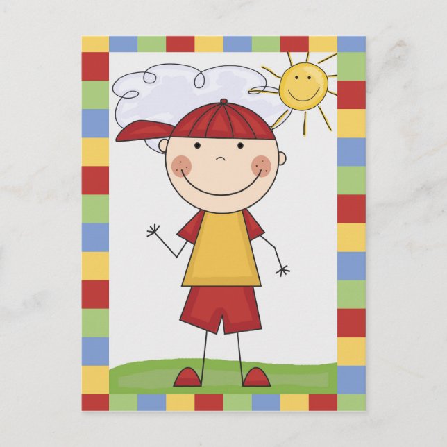 Stick Figure Kids Cards and Gifts (Front)