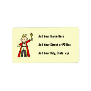Stick Figure King Label