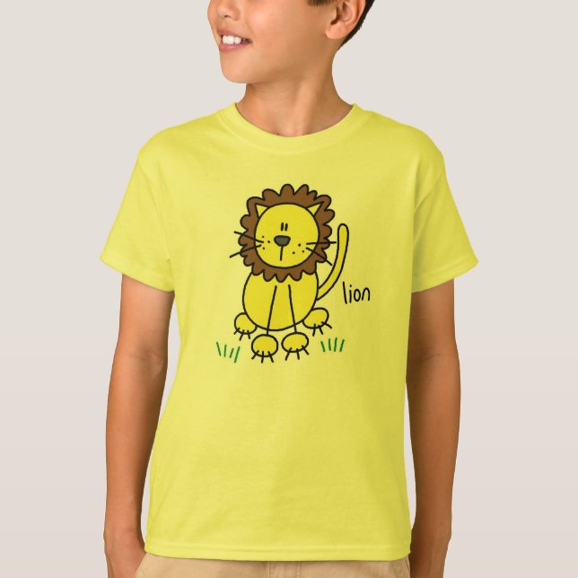 Stick Figure Lion T-shirts (Front)