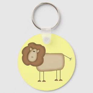 Stick Figure Lion Tshirts and Gifts Key Ring