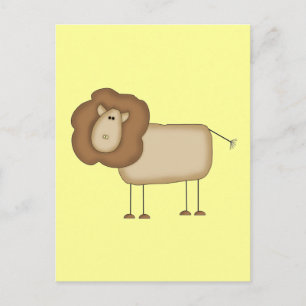 Stick Figure Lion Tshirts and Gifts Postcard