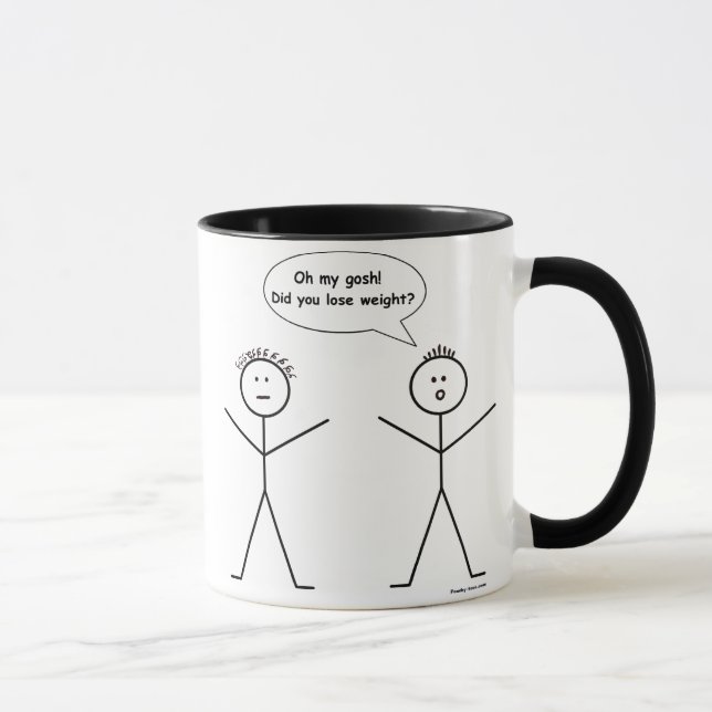 Stick Figure Lose Weight Mug (Right)