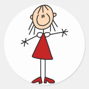 Stick Figure Mum Sticker