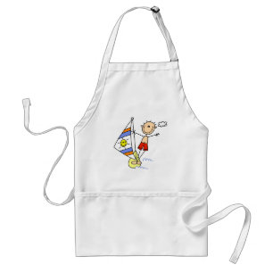 Stick Figure Parasailing Aprons