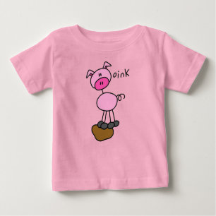 Stick Figure Pig Tshirts and Gifts