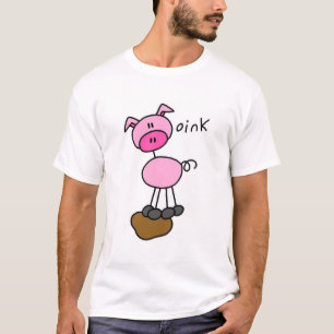 Stick Figure Pig Tshirts and Gifts