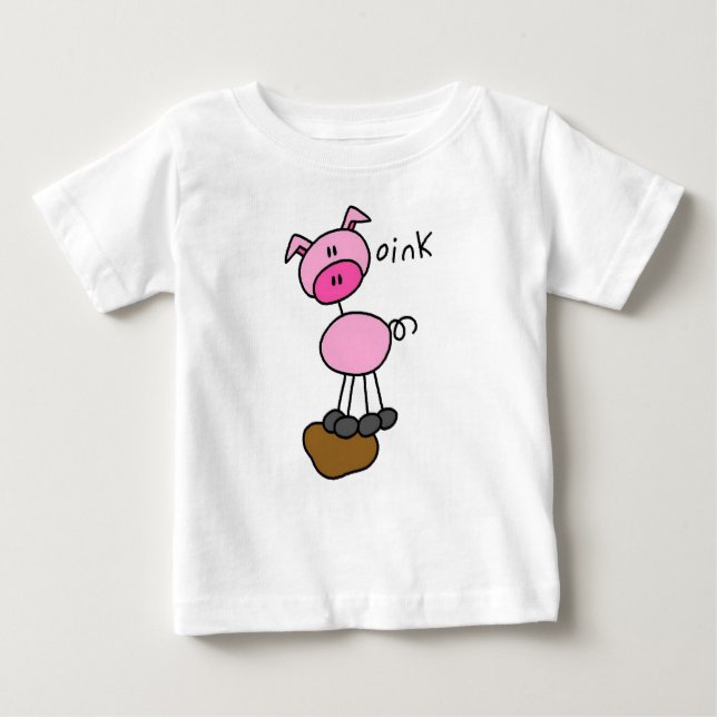 Stick Figure Pig Tshirts and Gifts (Front)