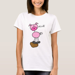 Stick Figure Pig Tshirts and Gifts