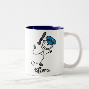 Stick Figure Police Officer Mug