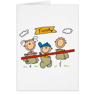 Stick Figure Sack Race