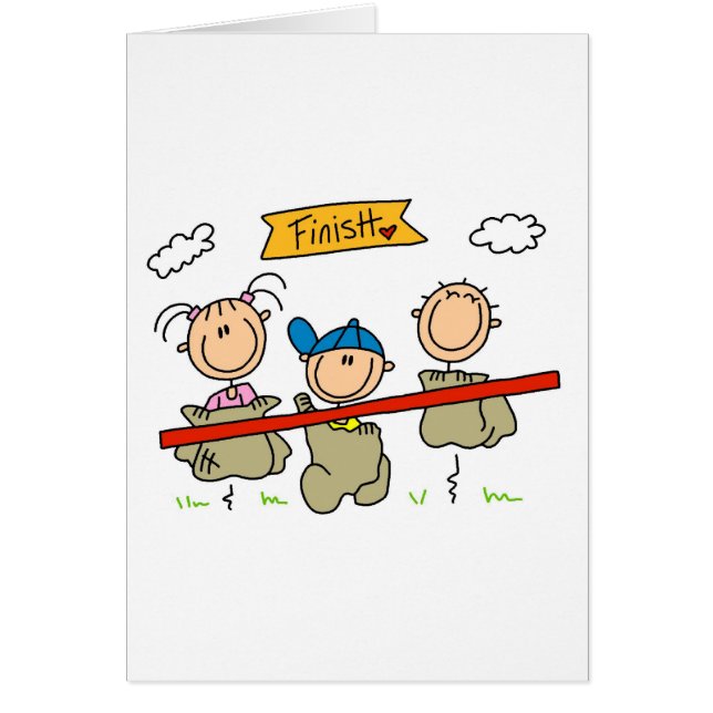 Stick Figure Sack Race (Front)