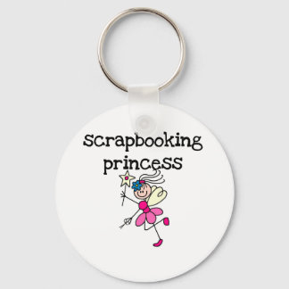 Stick Figure Scrapbook Princess Key Ring