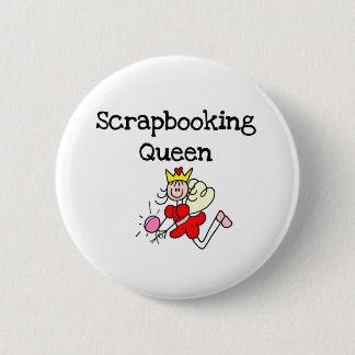 Stick Figure Scrapbook Queen 6 Cm Round Badge