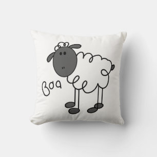 Stick Figure Sheep T-shirts and Gifts Cushion