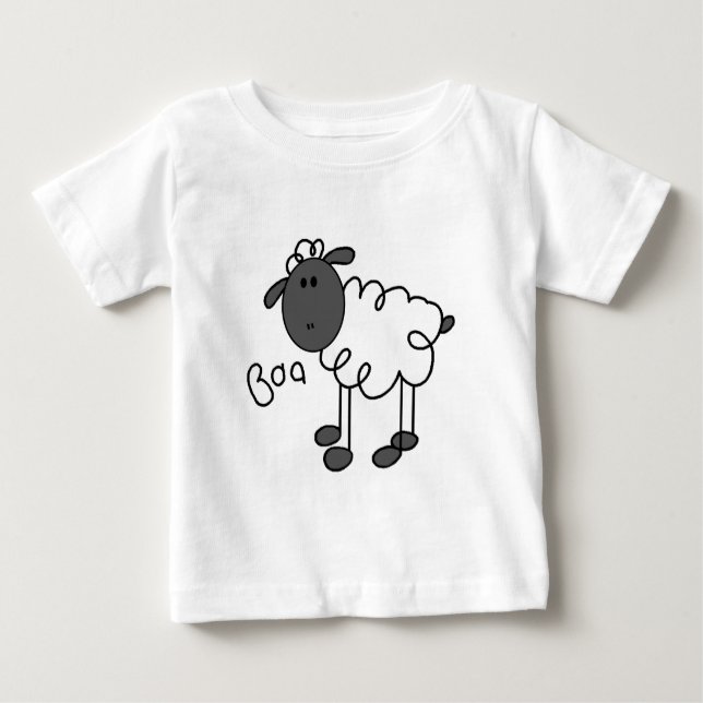 Stick Figure Sheep Tshirts and Gifts (Front)