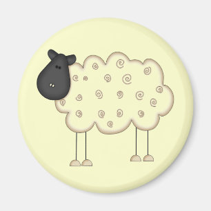 Stick Figure Sheep tshirts and Gifts Magnet