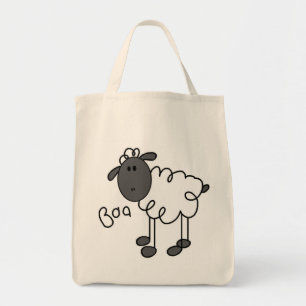 Stick Figure Sheep Tshirts and Gifts Tote Bag