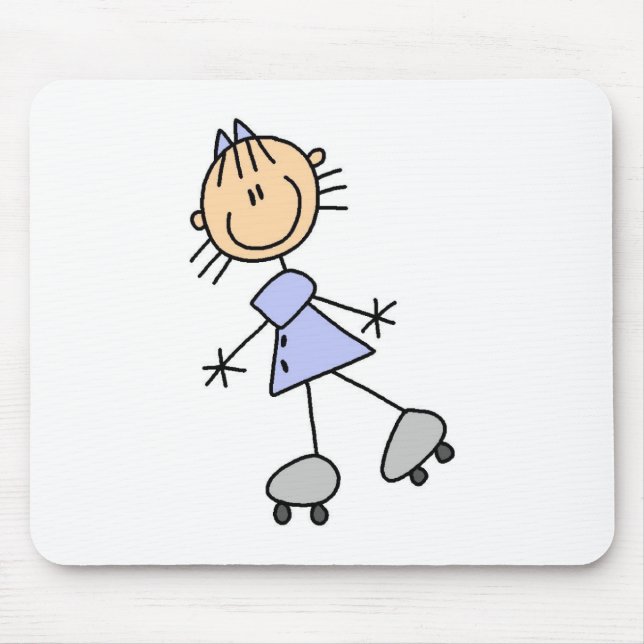 Stick Figure Skater Mousepad (Front)