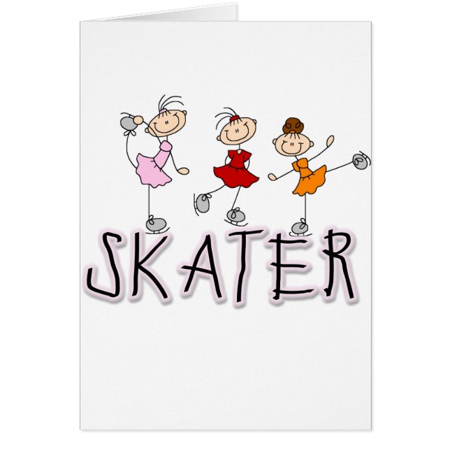 Stick Figure Skater Tshirts and Gifts (Front)