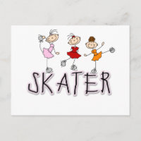 Stick Figure Skater Tshirts and Gifts