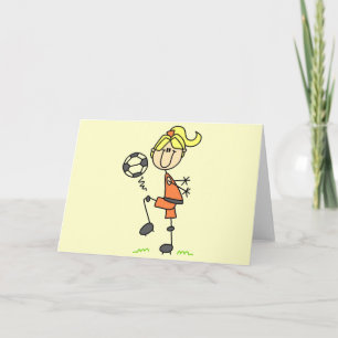 Stick Figure Soccer Tshirts and Gifts Card