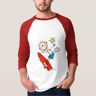 Stick Figure Surfer Boy Tshirts and Gifts