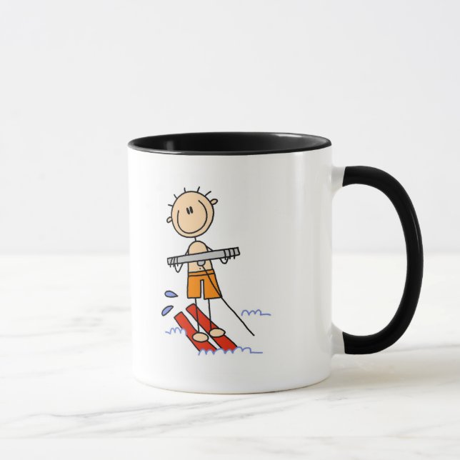Stick Figure Water Skiing Tshirts and gifts Mug (Right)