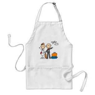 Stick Figure Wedding Honeymoon T-shirts and Gifts Standard Apron