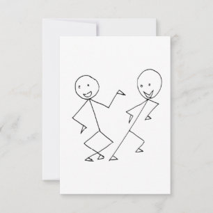 Stick Figures Dancing