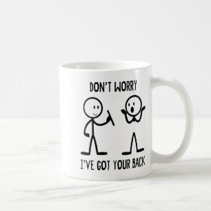 Stick Figures Funny Back Graphic Novelty Sarcastic Coffee Mug