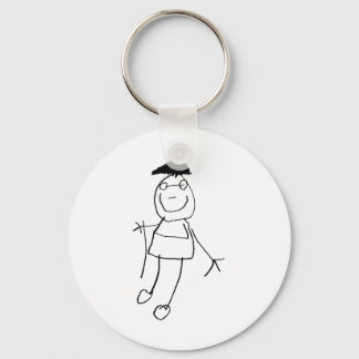 Stick Figures Key Ring