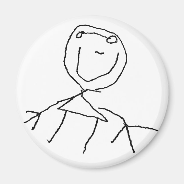 Stick Figures Magnet (Front)