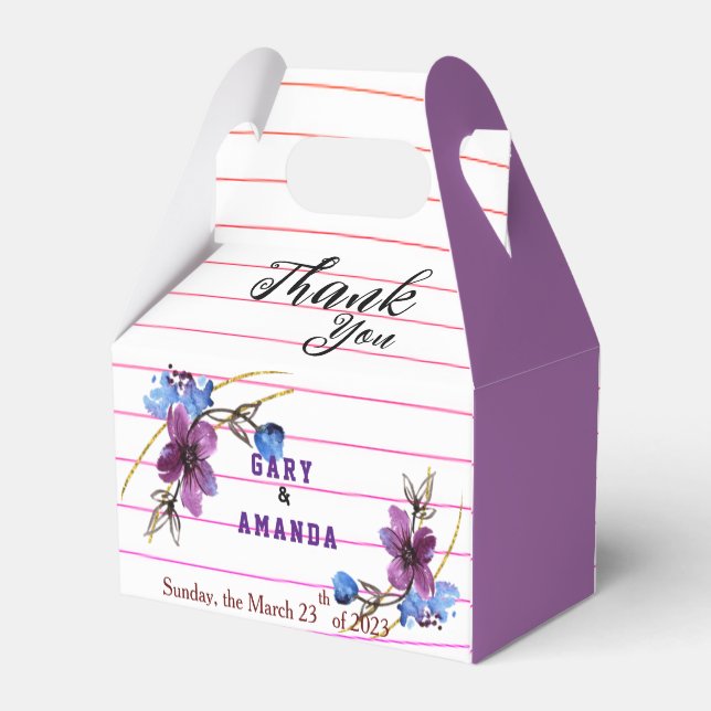 Stick From Purple   Favour Box (Back Side)