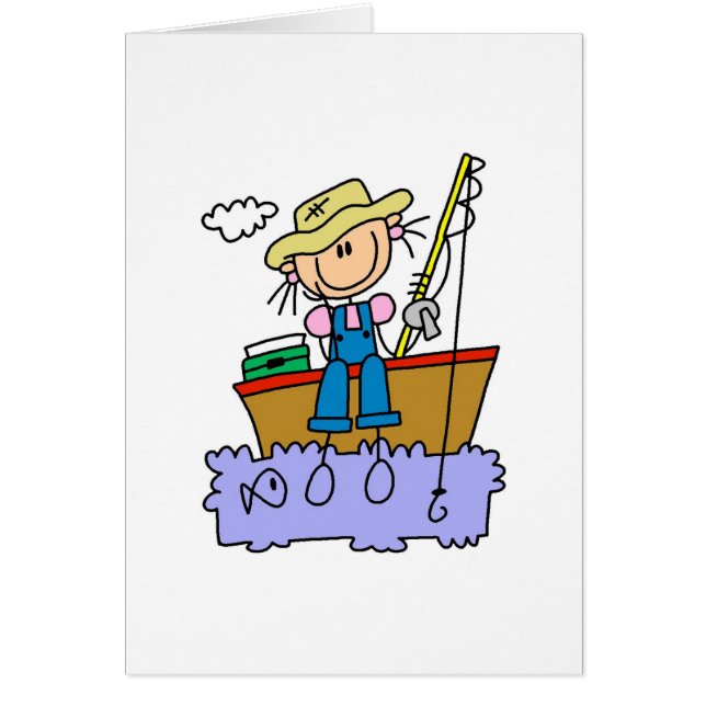 Stick Girl Fishing (Front)
