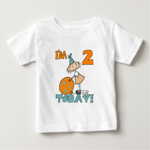 Stick Girl I'm 2 Today Tshirts and Gifts