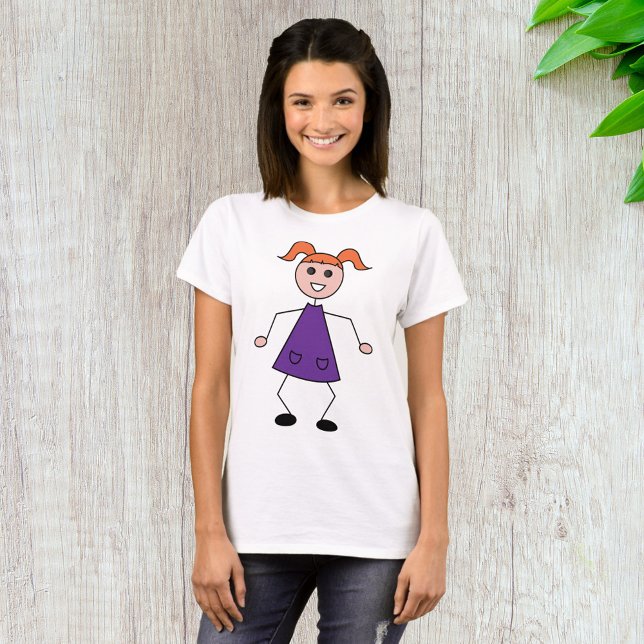 Stick Girl T-Shirt (Creator Uploaded)