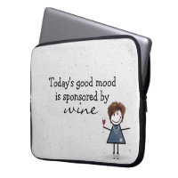Stick Girl With Wine and Sneakers