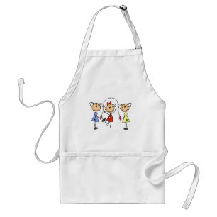 Stick Girls Jumping Rope Standard Apron