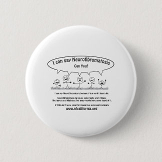 Stick guys say Neurofibromatosis 6 Cm Round Badge