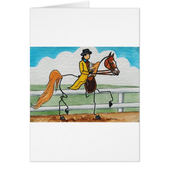 STICK HORSE American Saddlebred Card