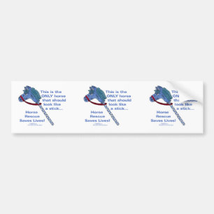 Stick Horse Bumper Sticker