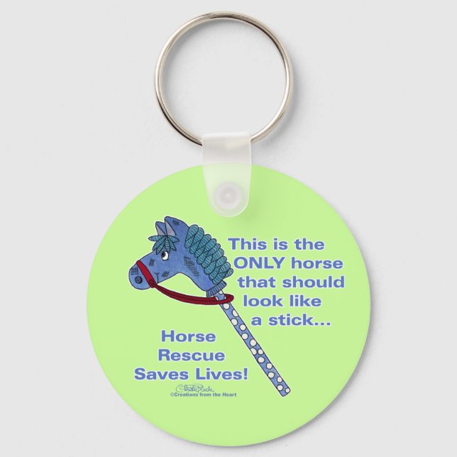 Stick Horse Key Ring (Front)