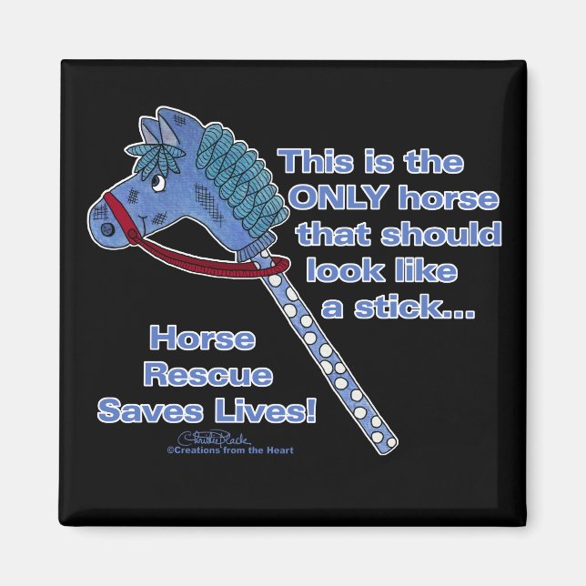 Stick Horse Magnet (Front)