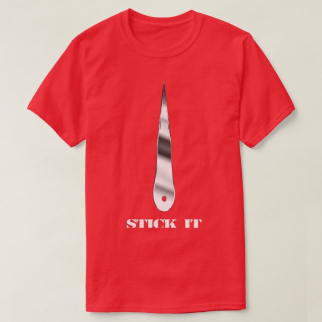 STICK IT Acejet Throwing Knife T-Shirt (Design Front)