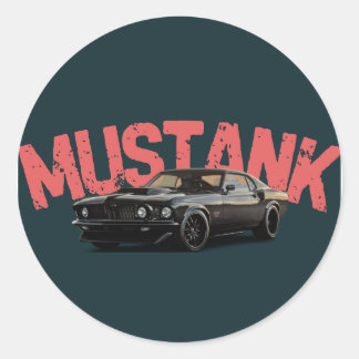 "Stick It Bold – Artistic Graphic Vinyl Sticker" Classic Round Sticker