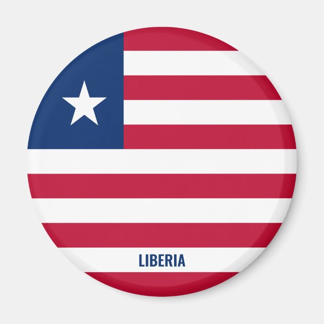 "Stick It" Charming Liberia Patriotic Magnet (Front)