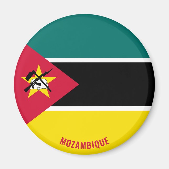 "Stick It" Charming Mozambique Patriotic Magnet (Front)