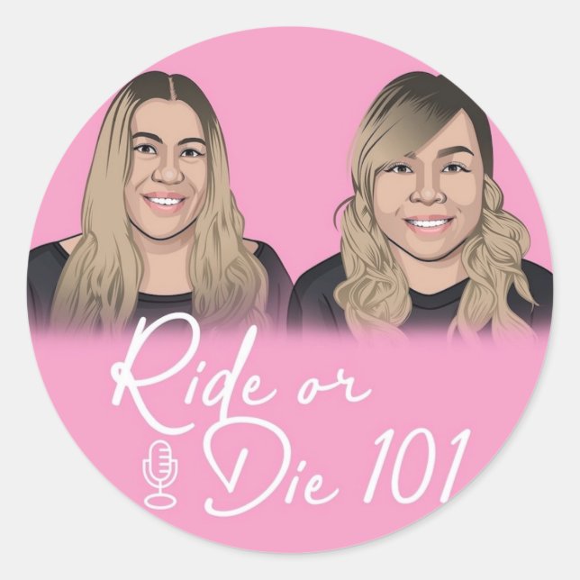 Stick It To 'Em! (Ride or Die 101 Logo Stickers) Classic Round Sticker (Front)