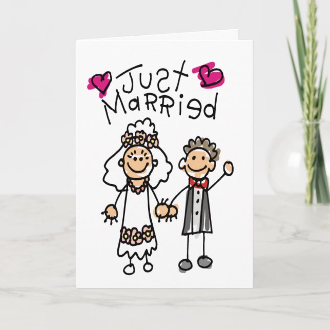 stick.justmarried card (Front)